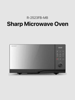 Sharp 25 Liters Flat Bed Microwave Oven (R-2523FB-MB)