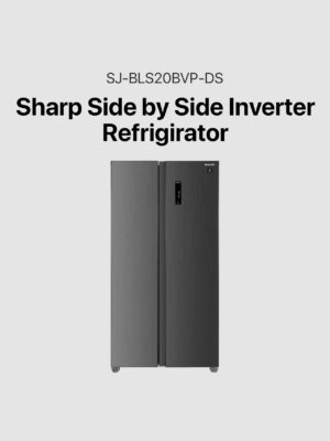 Sharp 18.8 cu. ft. Side-by-Side inverter Refrigerator (SJ-BLS20BVP-DS)