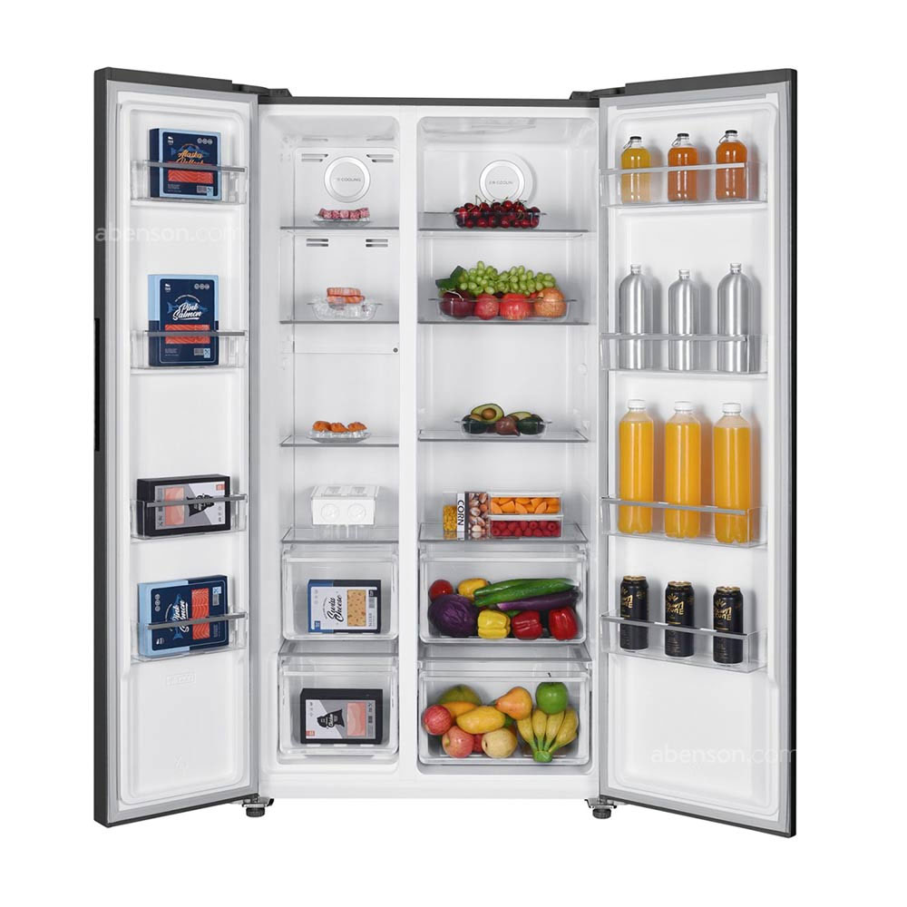 Sharp 21.2 cu. ft. Side-by-Side inverter Refrigerator with PCI (SJ-BLS24BVP-DS) - Image 4