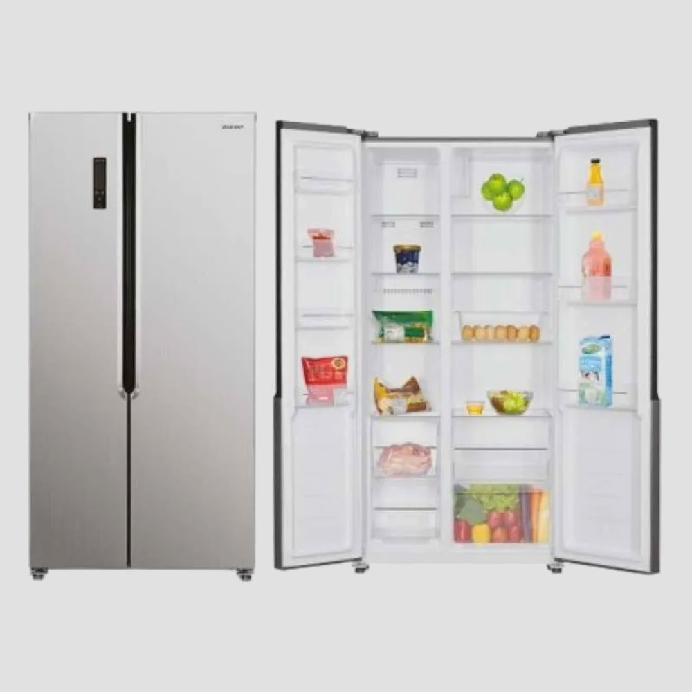 Sharp 21.2 cu. ft. Side-by-Side inverter Refrigerator with PCI (SJ-BLS24BVP-DS) - Image 2