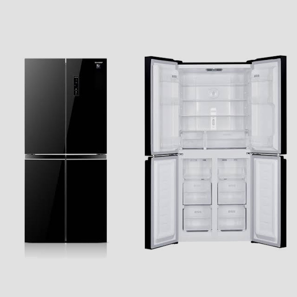 Sharp 16.7 cu. ft. Glass French Door Inverter Refrigerator (SJ-FLG16AVP-BK) - Image 2