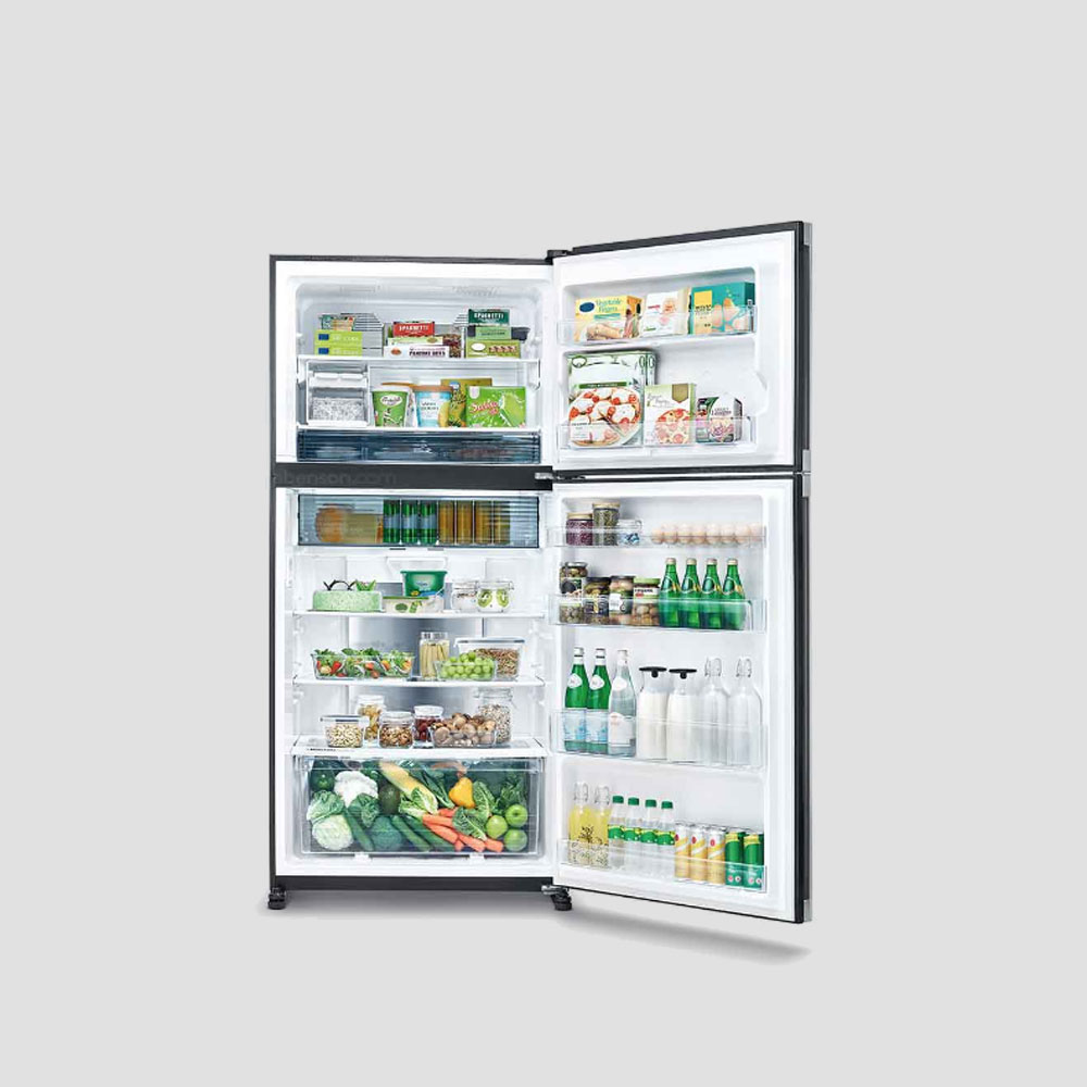Sharp 20 cu. ft Two-Door No Frost Inverter Refrigerator (SJ-FTG18CVP-SL/BK) - Image 3