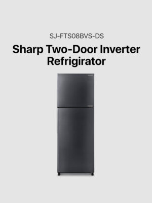 Sharp 7.9 cu. ft Two Door No Frost Inverter Refrigerator (SJ-FTS08BVS-DS)