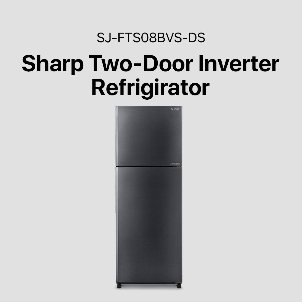 Sharp 7.9 cu. ft Two Door No Frost Inverter Refrigerator (SJ-FTS08BVS-DS) - Image 5