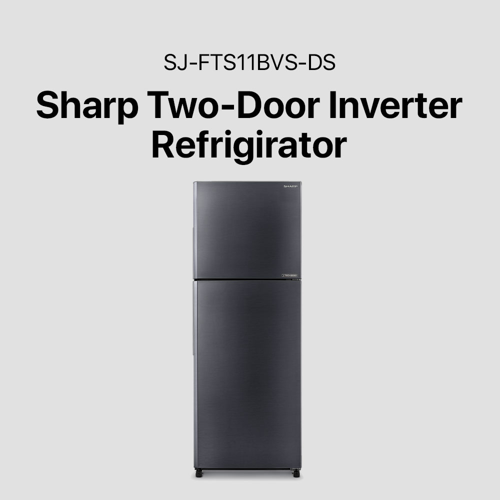 Sharp 10.1 cu. ft Two Door No Frost Inverter Refrigerator (SJ-FTS11BVS-DS) - Image 5
