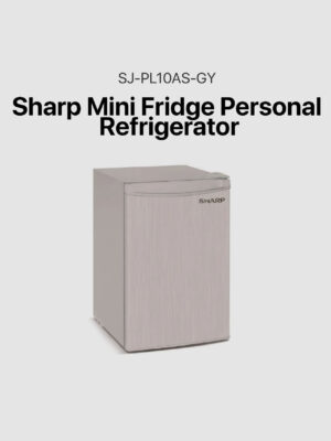 Sharp Mini Fridge 3.5 cu. ft Personal Refrigerator SJ-PL10AS(GY)
