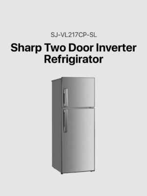 Sharp 7.7 cu. ft. Two-Door Inverter Refrigerator (SJ-VL217CP-SL)