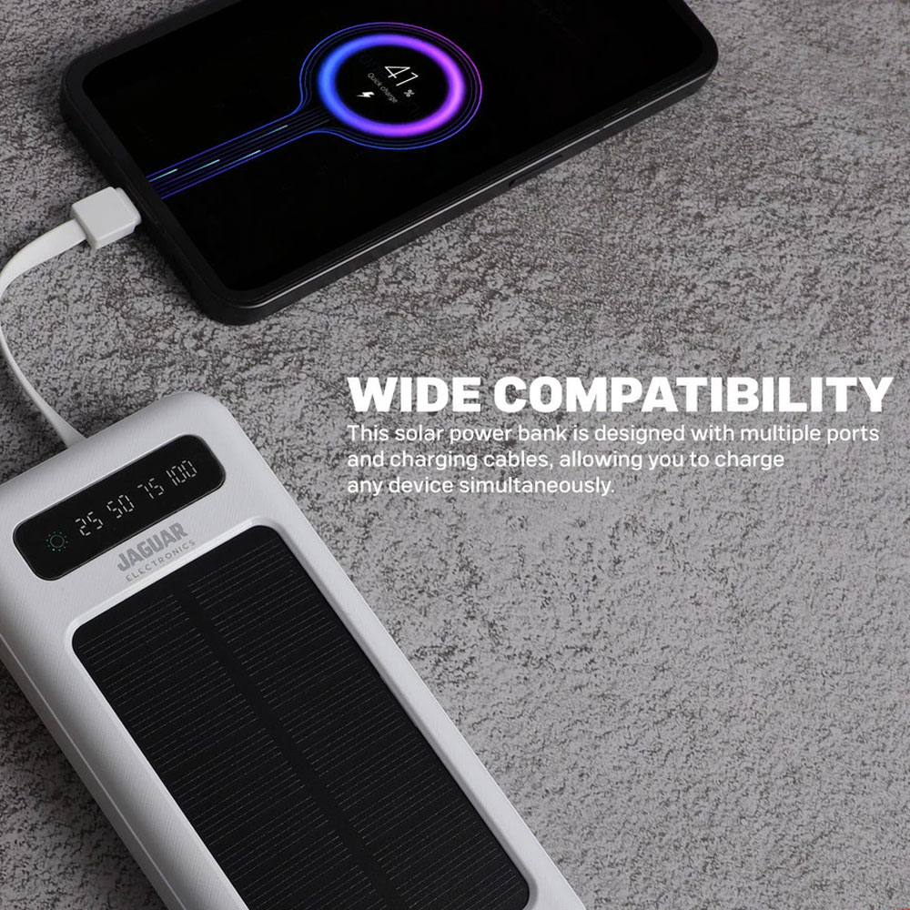 Jaguar Electronics SP610 10000mAh Solar Power Bank - Image 3