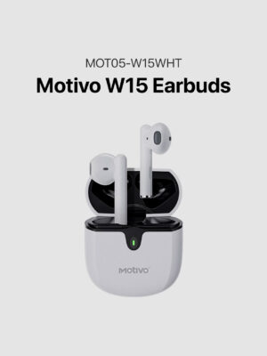 Motivo W15 TWS WHITE Touch control earbuds
