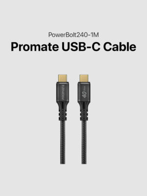 Promate PowerBolt240-1M Fast Charging USB-C Cable