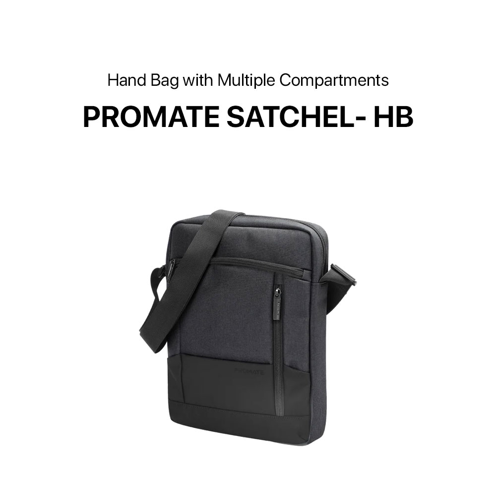 Promate Satchel-HB SleekComfort™ 13” Tablet Hand Bag with Multiple Compartments - Image 5