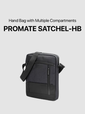 Promate Satchel-HB SleekComfort™ 13” Tablet Hand Bag with Multiple Compartments