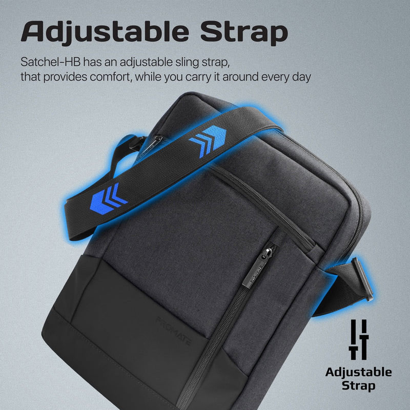 Promate Satchel-HB SleekComfort™ 13” Tablet Hand Bag with Multiple Compartments - Image 4