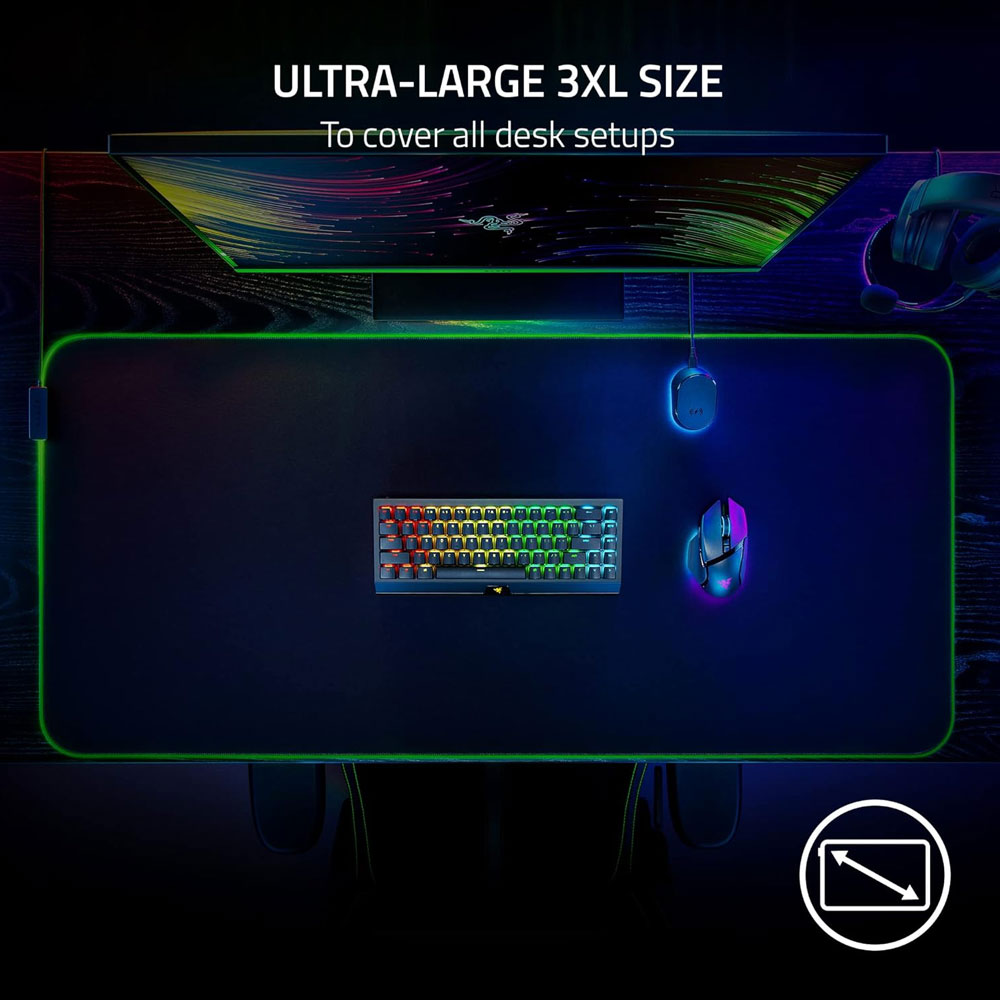 Razer Goliathus Chroma 3XL (Razer Goliathus Chroma 3XL - Soft Gaming Mouse Mat with Chroma - FRML Packaging) - Image 2