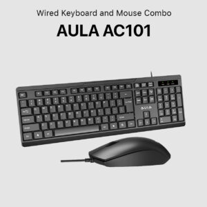 AULA AC101 Wired Keyboard and Mouse Combo