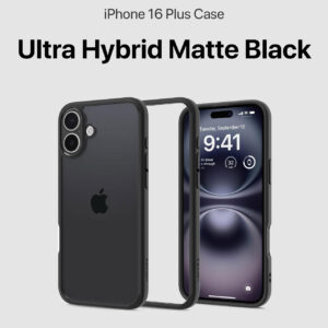 Ultra Hybrid Matte Black (iPhone 16 Plus Case)(ACS08072)
