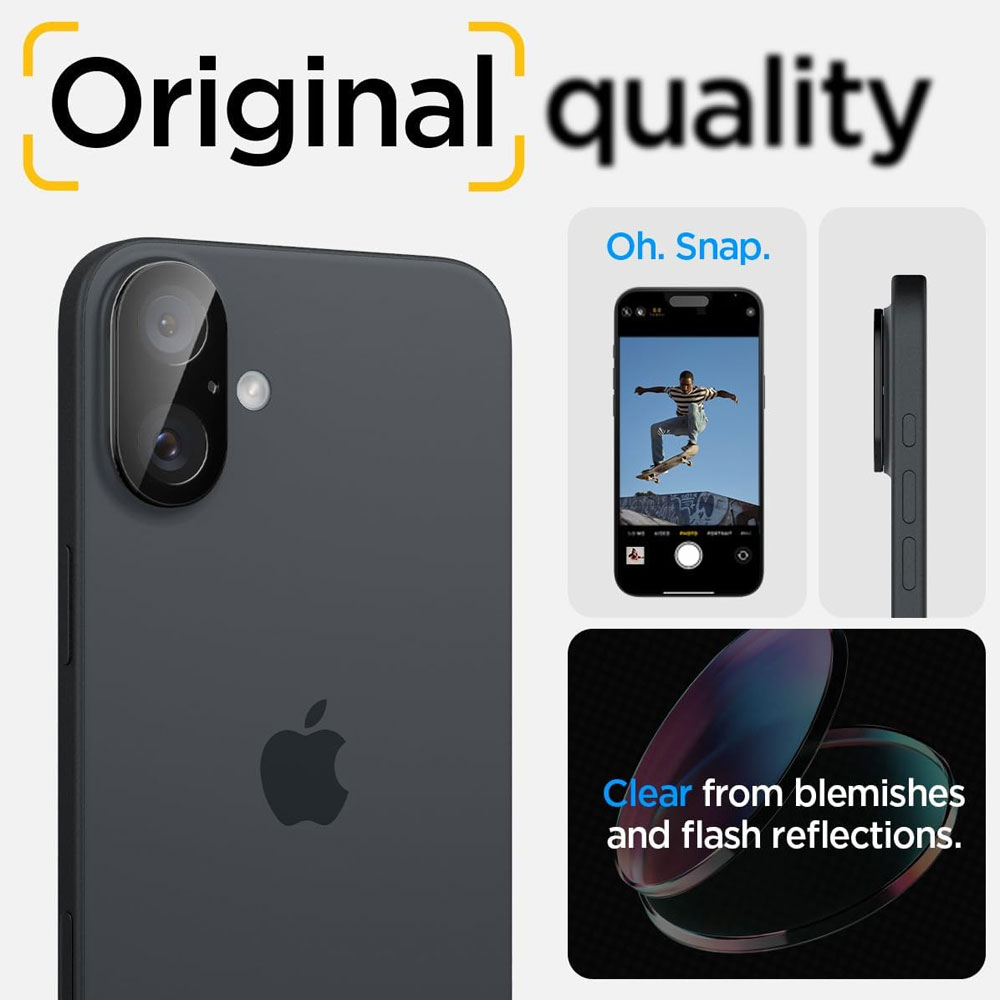 Glas.tR Optik Black (2 Pack)(iPhone 16 Plus/16)(AGL07922) - Image 2