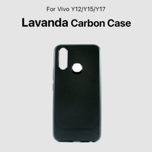 LAVANDA CARBON CASE FOR VIVO Y12/Y15/Y17- Black