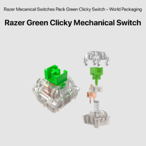 Razer Green Clicky Mechanical Switch (Razer Mechanical Switches Pack Green Clicky Switch - World Packaging)