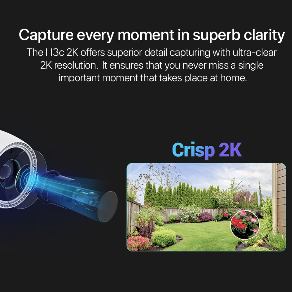 EZVIZ H3c 2K Wi-Fi Smart Home Camera in 2K - Image 2