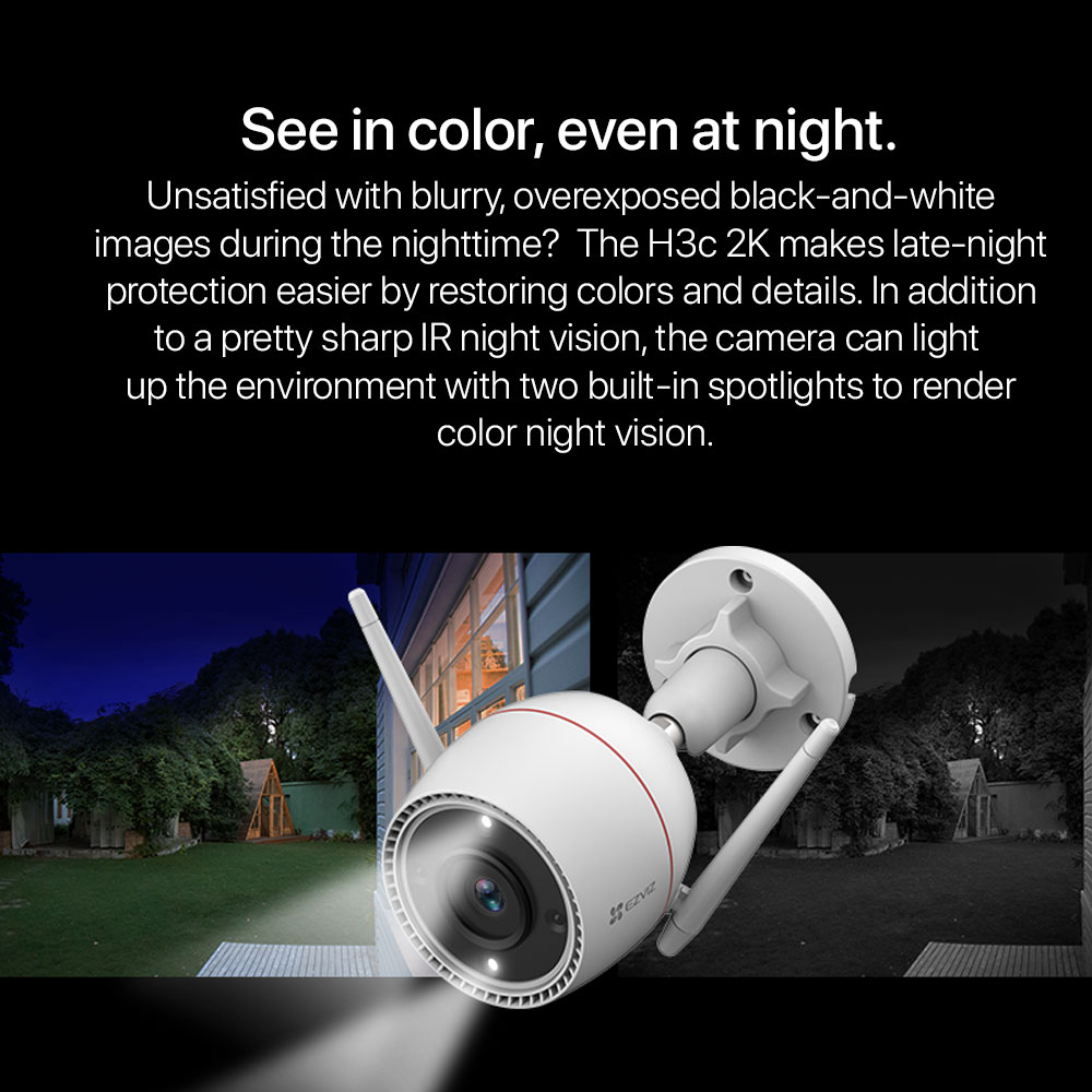 EZVIZ H3c 2K Wi-Fi Smart Home Camera in 2K - Image 4