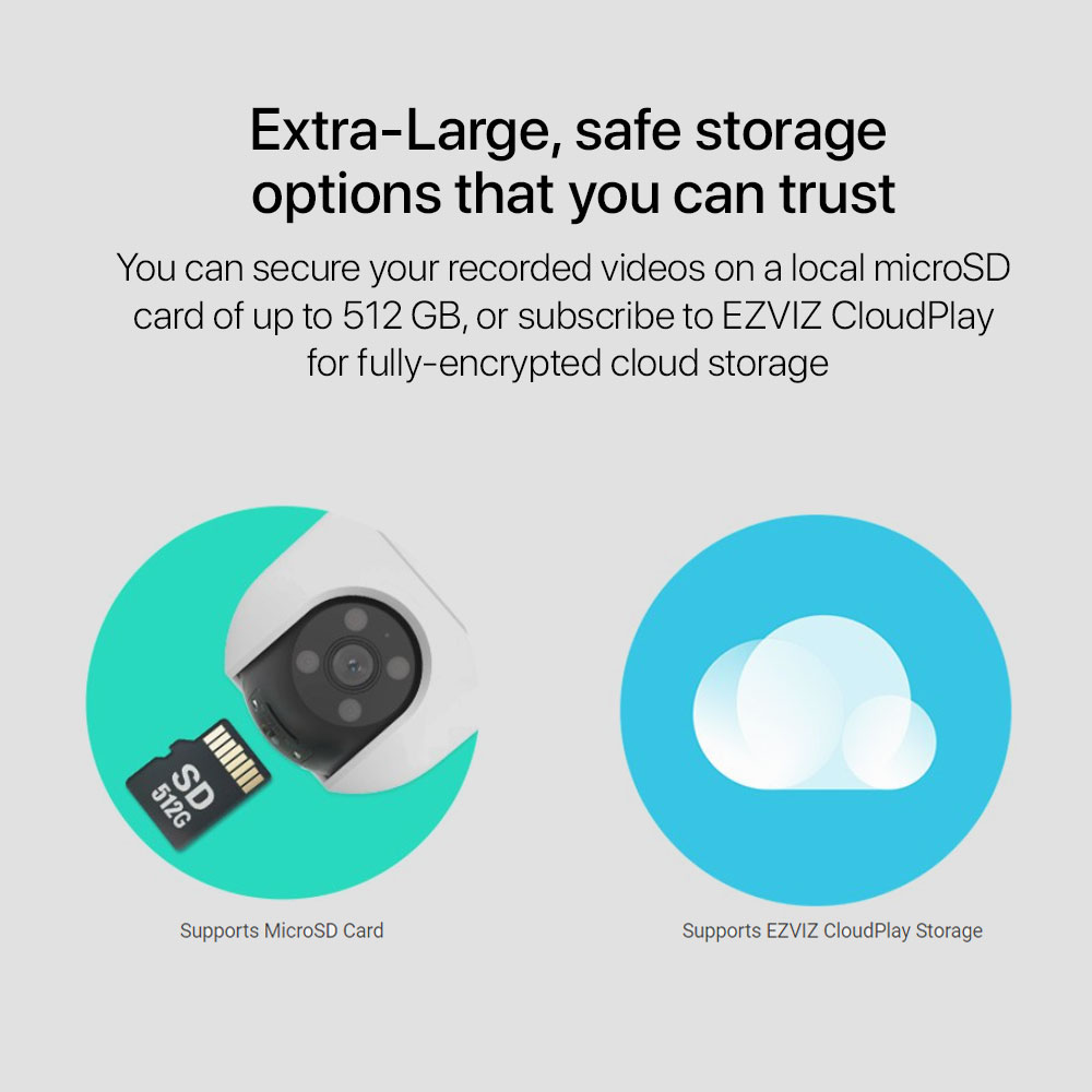 EZVIZ H8c Feature-Rich Pan & Tilt Wi-Fi Camera - Image 3