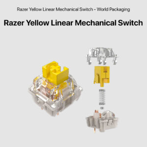 Razer Yellow Linear Mechanical Switch (Razer Mechanical Switches Pack Yellow Linear Switch World Packaging)