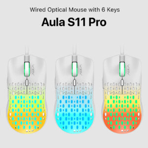 Aula S11 Pro Wired Gaming Mouse with 6 Keys