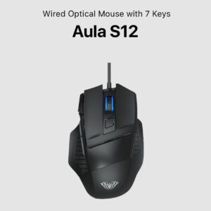 Aula S12 Wired Optical Mouse with 7 Keys