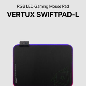 Vertux SwiftPad-L Game Immersion Smooth Scrolling RGB LED Gaming Mouse Pad