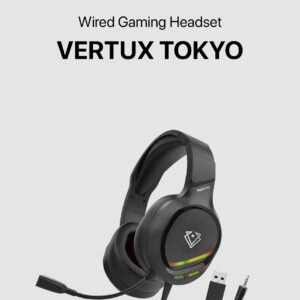 Vertux Tokyo Noise Isolating Amplified Wired Gaming Headset